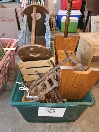 Wood Decor-Magazine Stand, Storage, Stool & More