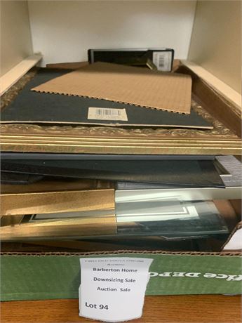 Decorative Picture/Photo Frame Lot - Various Sizes and Styles