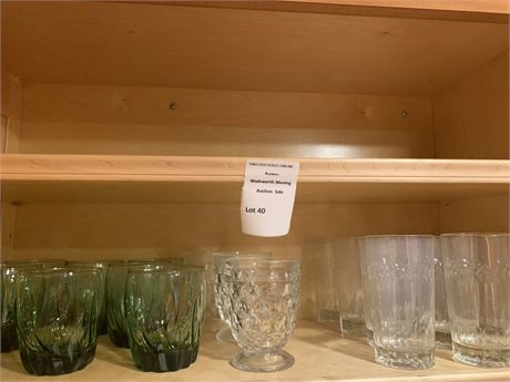 Anchor Hocking Central Park Ivy Green Drinking Glasses
