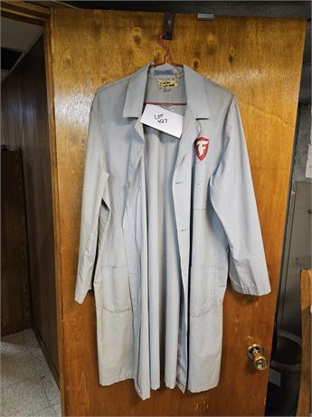 Vintage Firestone Gray Tech Coat