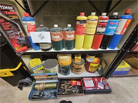 Mixed Stain / Paint & Propane Tanks