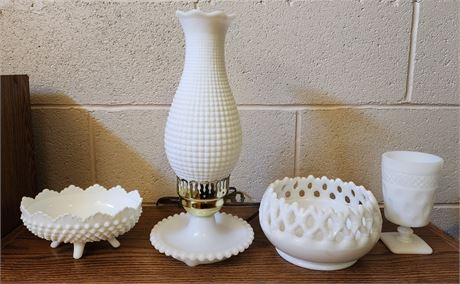 Milk Glass Lot