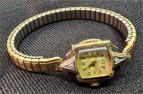 10k Gold Filled Helbros Watch
