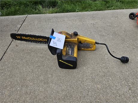 McCulloch Electric Chainsaw 2.5HP 14" Bar