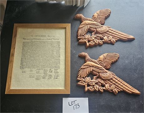 Chalkware Pheasant Wall Hangings & More