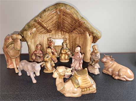 Ceramic Nativity Scene