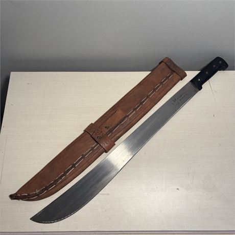 Large Vintage Machete w/ Sheath