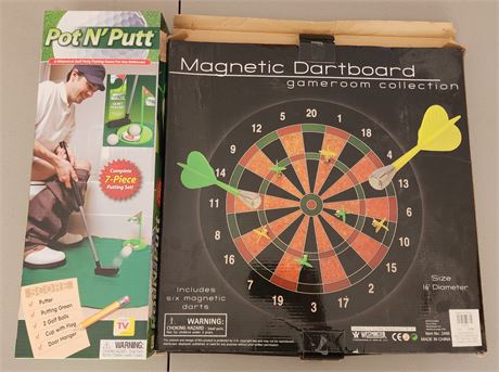 Pot N' Putt, Magnetic Dart Board