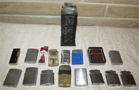 Assorted Lighters: Zippo, Gibson, Etc