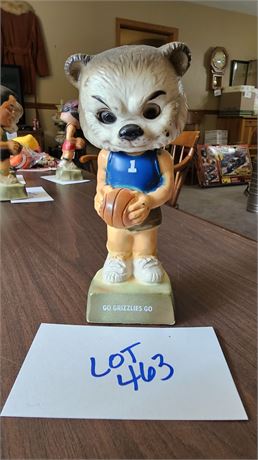 HTF Moro Inc Rubber Bobble Head Grizzlies