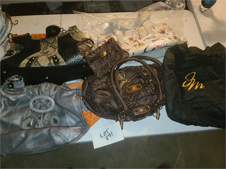 Ladies Purse & Handbag Lot Chi, Sharif, & More