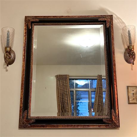 Decorative Wall Mirror & Wall Mount Candle Holders