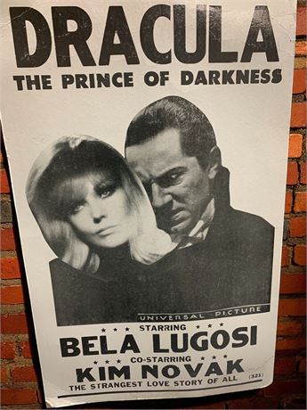 Dracula The Prince of Darkness Bela Lugosi/Kim Novak Movie Poster