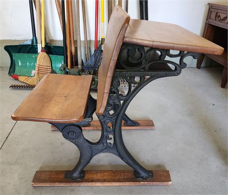 Antique Student Desk