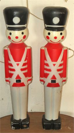 Vintage Blow Mold Soldiers