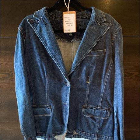 Lauren Jeans Co. Ralph Lauren Denim Blazer-Style Button Up Jacket W/Pockets