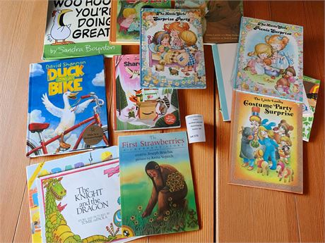 Children's Book Lot - The Little Girl's Surprise Party, Duck on a Bike & More
