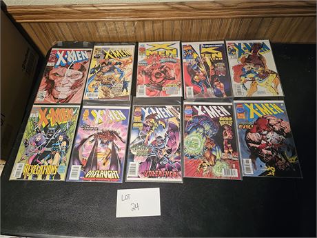 Mixed Marvel Comics : X-Men in Plastic Sleeve's