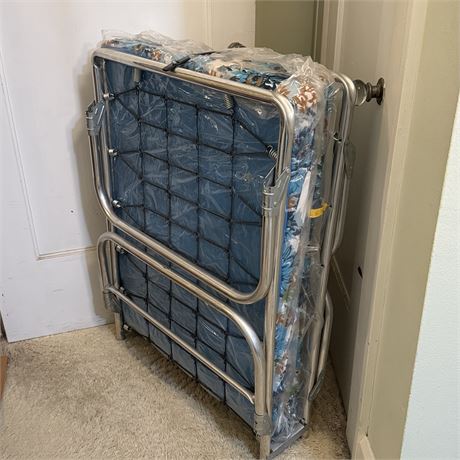 Vintage All-Luminum Folding Portable Bed