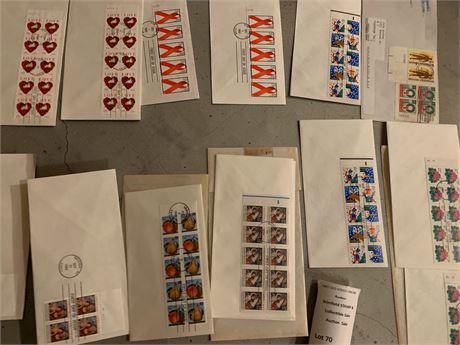 1990s First Day of Issue Used/Postmarked Stamped Envelopes - Christmas