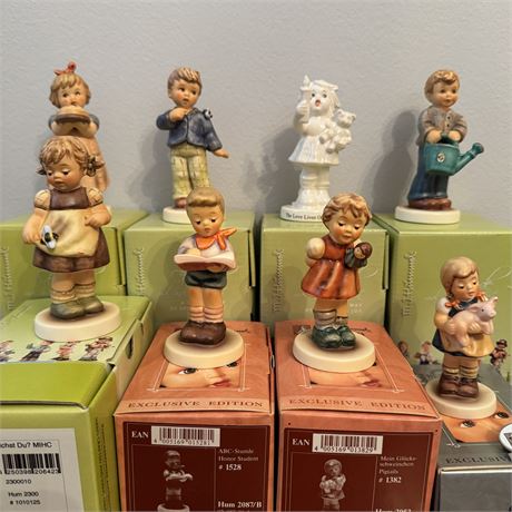 Goebel Hummel Membership Club Figurines w/ Boxes - Lot of 8