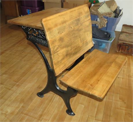 J&K Estate Sales & Auctions - Antique Sears Roebuck School Desk