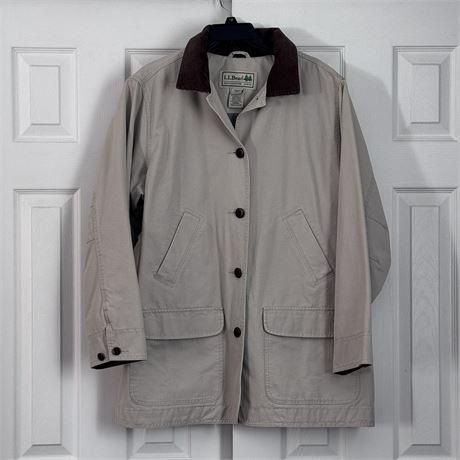 L.L. Bean Women's Khaki Colored Jacket/Coat - Size 1X