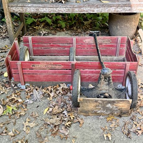 Vintage Radio Flyer Town and Country Wagon PARTS for Parts/Repair