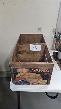 Antique Santa Limoneira Company Sunkist Wood Crate