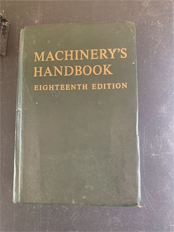 Vintage Machinery's Handbook 19th. Edition Hardcover From 1971