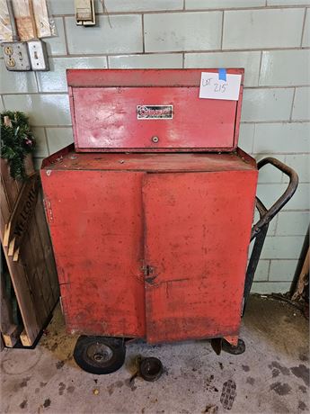 Cornwell Tool Box with Metal Tool Cart