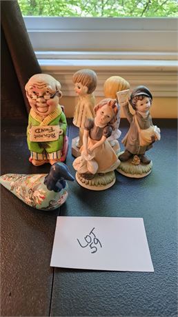 Mixed Figurine Lot: Different Makers, Styles, Sizes