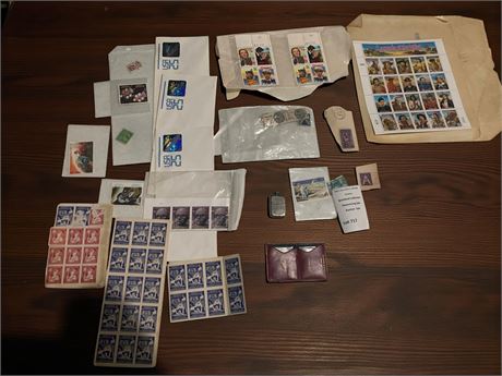 Vintage Stamps & Stamp Holders Lot
