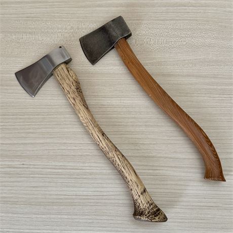 Handcrafted Vintage Mini(?) Hatchets - 10" Total Length
