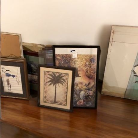 Framed Wall Art Lot of 9