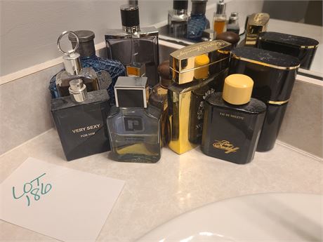 Men's Designer Cologne Lot:Eternity/Jimmy Choo/Oscar de la Renta & More