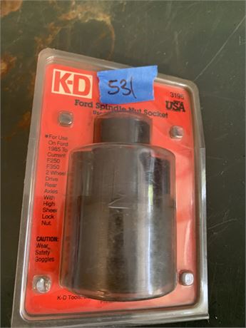 KD Ford Spindle Nut Socket 3195 Made in USA