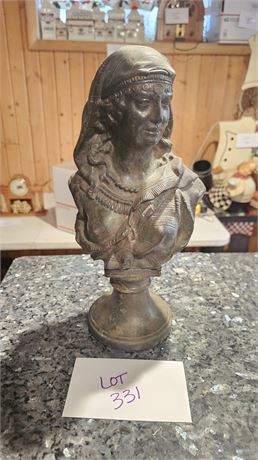 Bronze Sculpture Bust "Gypsy Girl"