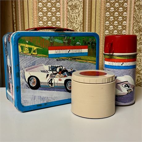 1960's Auto Race Lunchbox and Thermos