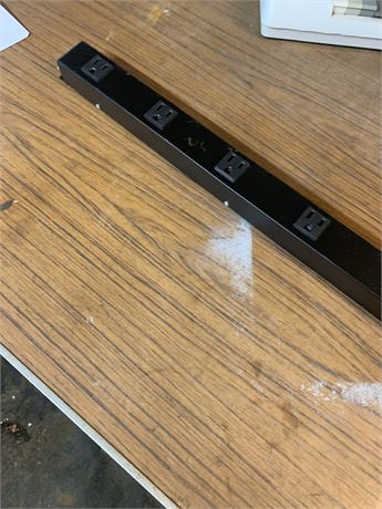 Black 4 Outlet Power Strip
