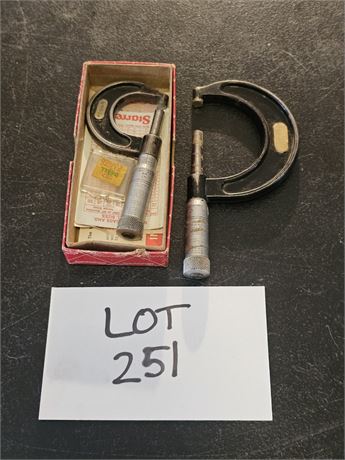 Machinist Tools- Starrett Micrometers