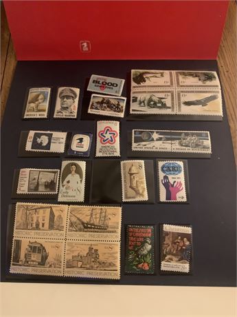 1971 USA United States Special Stamp Mini Album 24 Stamps (6 & 8 Cents)