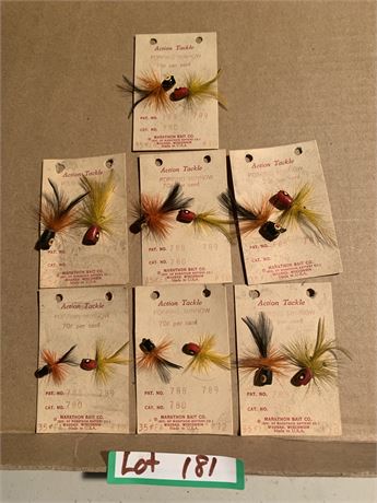 Action Tackle Marathon Bait Co. Popping Minnow 788, 789 Lot of 7