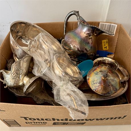 Wm. Rogers, FB Rogers & More Mixed Silver Plate Box Lot