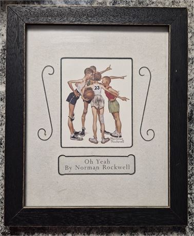 Norman Rockwell "Oh Yea" Print