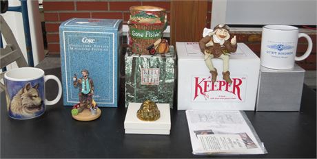 Assortment: Mugs, Ornament, Pencil Holder, Coke Collectible