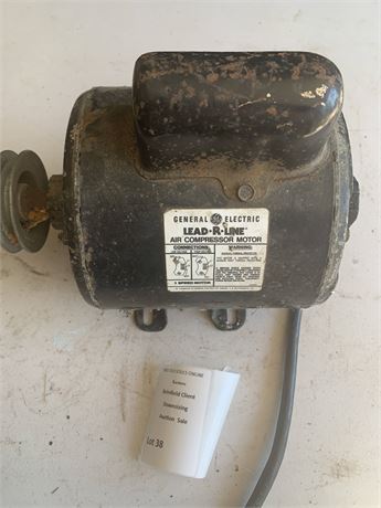 General Electric Lead R Line Air Compressor Motor