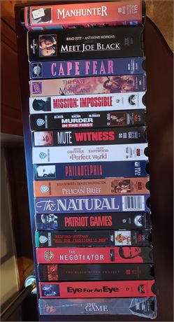 VHS Suspense/Triller Movie Lot