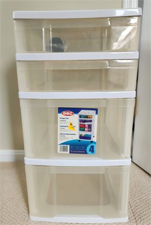 4 Drawer Plastic Storage