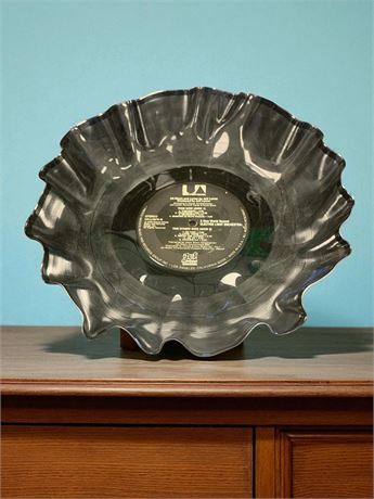 Upcycled Vinyl Record Bowl - Electric Light Orchestra's Album A New World Record